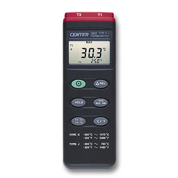 Termômetro de termopar - 303 - CENTER TECHNOLOGY - digital / ºC / °F