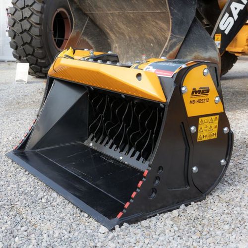 Caçamba peneira - MB-HDS212 - MB Crusher - para minicarregadeira / para carregadeira / para retroescavadeira