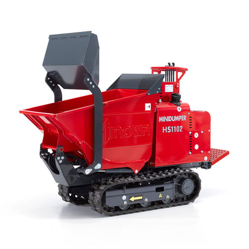 Minidumper de esteiras - HS1102 - HINOWA SPA - a diesel / com sistema de descarga frontal / com caçamba elevatória