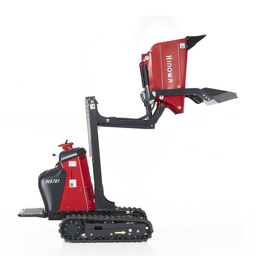 Minidumper de esteiras - HS701 - HINOWA SPA - a diesel / a gasolina / com sistema de descarga frontal