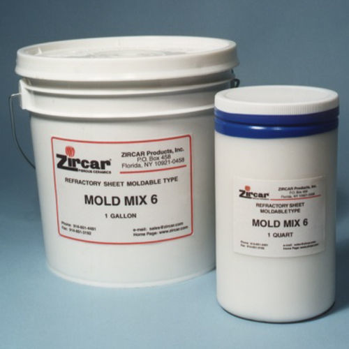 Pasta para moldagem - Mix 6 - Zircar Refractory Composites - de isolamento térmico / de alumina / cerâmica