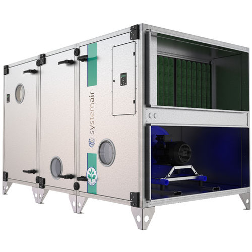 Unidade de tratamento de ar horizontal - DVCompact  - Systemair - para escola / com recuperação de calor
