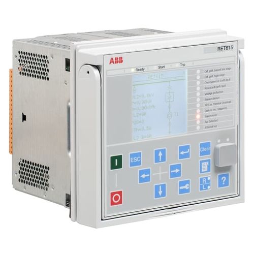 Relé de proteção para transformador - RET615  - ABB Oy Distribution Automation - de fuga à terra / de tensão / de potência