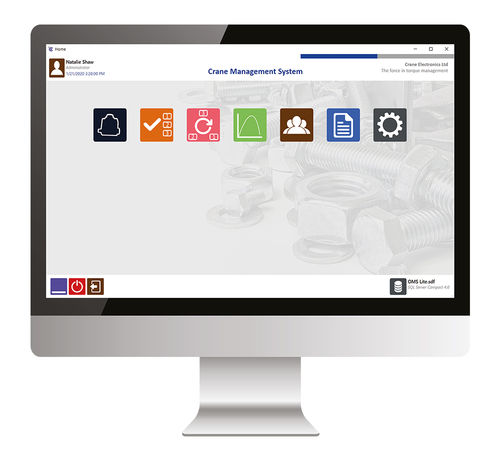 Software de gestão - Crane Electronics Ltd - para medição de torque
