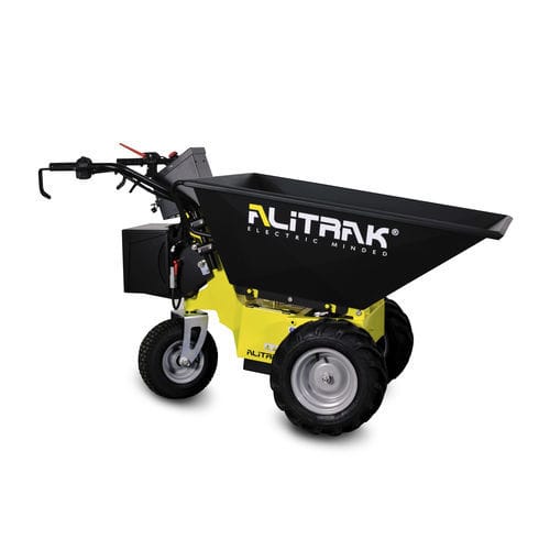 Minidumper de rodas - DT300E - ALITRAK S.r.l - elétrico / com sistema de descarga frontal / com caçamba elevatória