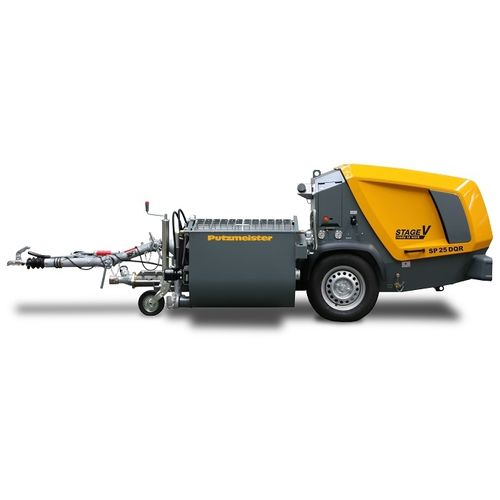 Bomba com fuso de rosca sem-fim - SP 25 DHF - PUTZMEISTER - de água / com motor a diesel / móvel