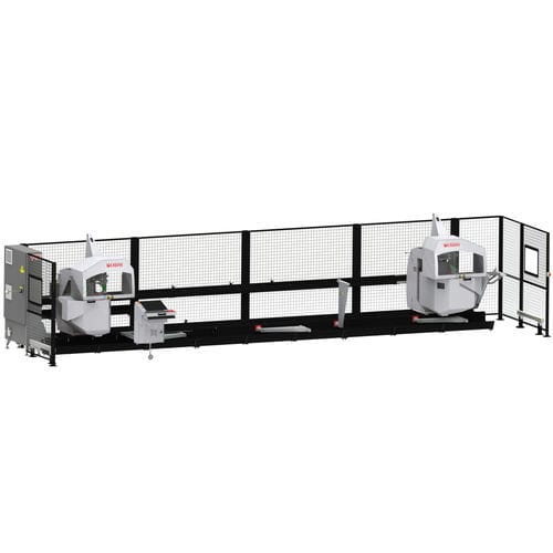 Máquina de corte de duas cabeças - ZM 1060  - KABAN MAKINA SANAYI VE TIC. LTD. STI - com faca / para alumínio / para perfis de alumínio