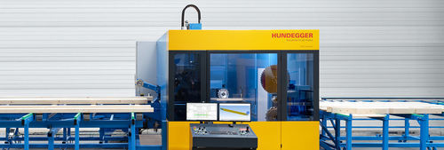 Centro de corte e usinagem multifuncional - ROBOT-Compact 650 - Hans Hundegger - CNC / em madeira