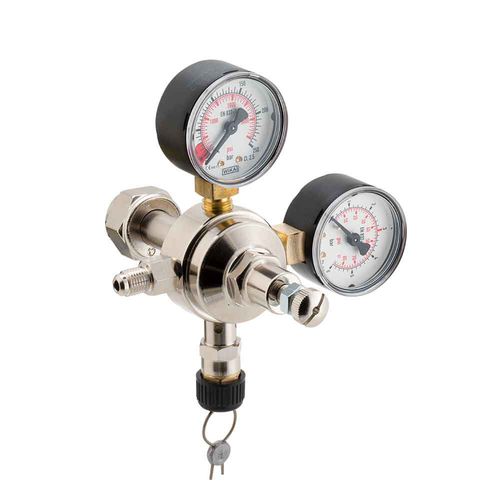 Regulador-redutor de pressão para gás - MAJORPLUS - OXYTURBO SPA - de agulha / em latão / em PTFE