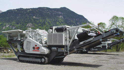 Britador de impacto - GIPOREC R 110 series - GIPO AG - móvel / a diesel / de esteiras