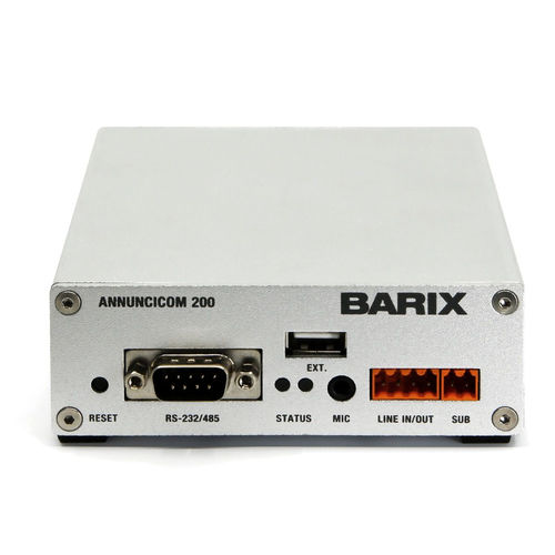 Sistema de interfone de áudio - Annuncicom 200 - Barix - de secretária / IP / página / party line