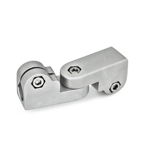 Conector para tubos redondos - GKT series - Inocon GmbH - em alumínio / ajustável / suporte oscilante