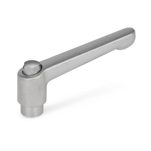 Alavanca de aperto em aço inoxidável - HEK series - Inocon GmbH - ajustável / com rosca