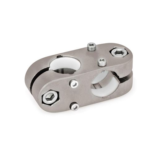 Conector para tubos redondos - KK.Z - Inocon GmbH - cruzeta / em aço inoxidável / ajustável