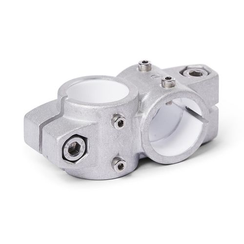 Conector para tubos redondos - KS.Z series - Inocon GmbH - cruzeta / em alumínio fundido / ajustável