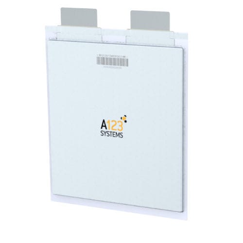 Bateria de fosfato de ferro-lítio - User Side - a123systems - retangular / 3 V / industrial