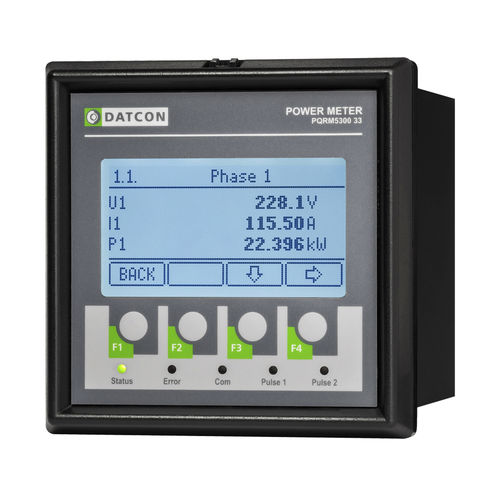 Wattímetro frequencímetro - PQRM5300 33 - Datcon Industrial Electronics Ltd. - contador de energia / de potência aparente / de potência reativa