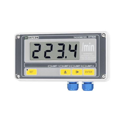 Tacômetro de contato - DT920  - Datcon Industrial Electronics Ltd. - óptico / para instalação em painel / digital