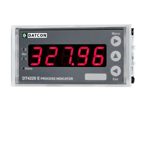 Indicador de processo - DT4220 E - Datcon Industrial Electronics Ltd. - com display LED / de 5 dígitos / para montagem em painel