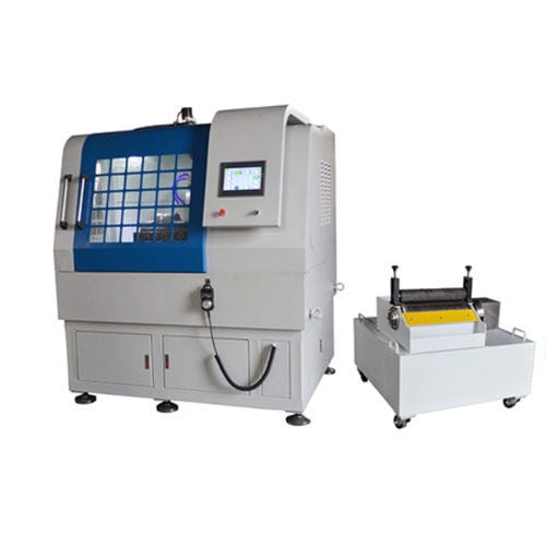 Máquina de corte para metalografia - QGZ series - Shanghai Shangcai testing machine Co.,Ltd - com faca rotativa / controlada por CLP / automática