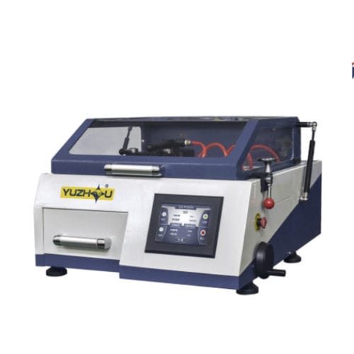 Máquina de corte para metalografia - QG-PCB30 - Shanghai Shangcai testing machine Co.,Ltd - com faca rotativa / de amostras / CNC