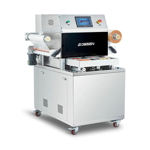 Máquina embaladora controlada por CLP - DQ440VSL - Zhejiang Dasheng Intelligent Equipment co. ltd - a vácuo / vertical / de carne