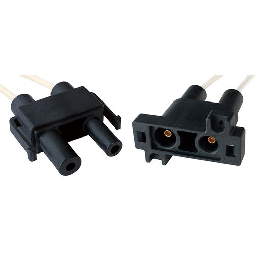 Conector de alimentação elétrica - HVL-x-2P-30 - JC CHERRY INC. - macho-fêmea / de alta tensão / em termoplástico