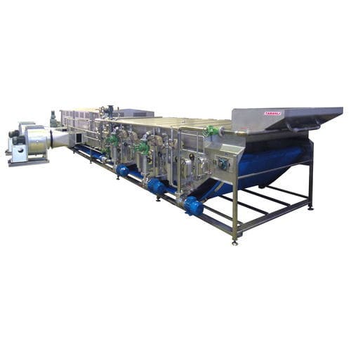 Máquina de escaldagem para hortaliças - TBBC02 - TABANLI MAKINA SAN VE TIC LTD STI - para a indústria alimentícia / a vapor / com resfriamento contínuo com água