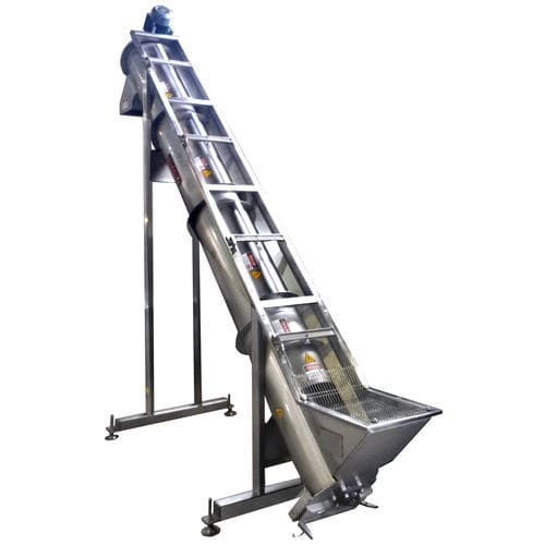 Transportador de rosca - TSE40 - TABANLI MAKINA SAN VE TIC LTD STI - inclinado / de alimentação / para fruta