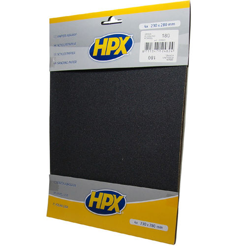Folha de lixa de óxido de alumínio - HPX - European Aerosols GmbH - de resina / para madeira / para tinta