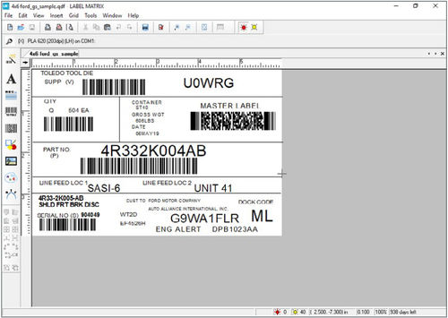 Software de interface - LABEL MATRIX - TEKLYNX - de desenvolvimento / configuração / de design
