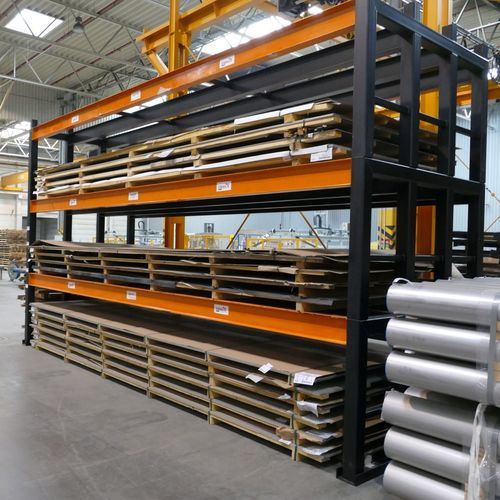 Sistema de armazenamento para armazém - Logimax Polska Sp. z o.o. - modular / sob medida / para chapas metálicas