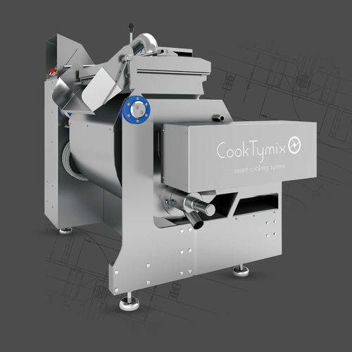 Cozedor industrial a vapor - CookTymix® - MTS srl - com camisa dupla / reclinável / de grandes dimensões