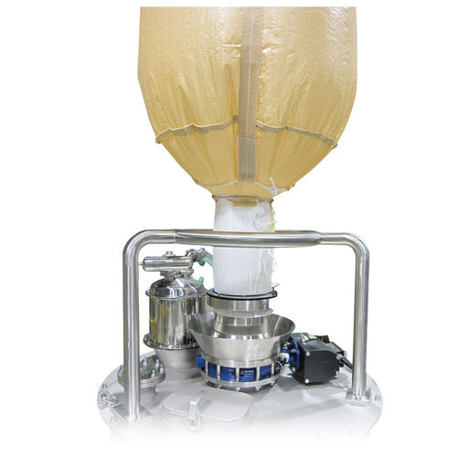 Descarregador de big bag - TOYO HITEC CO., LTD - para materiais a granel