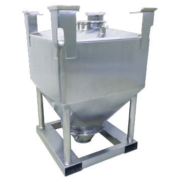 Contêiner IBC de fundo cônico - CLC - TOYO HITEC CO., LTD - em aço inoxidável / em polietileno / para produtos a granel