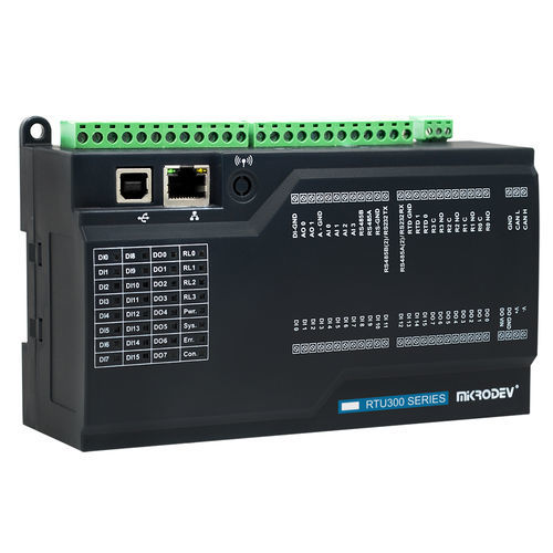 Unidade terminal remota Modbus TCP - RTU320-E1N-GA2-B7001 - Mikrodev - Ethernet / RS-232 / RS-485