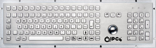 Teclado de mesa - IPC4-KBRD-TB-8605-EN - IPC4 - ICC Digital Industrial Technologies Bv - com teclas mecânicas / 103 teclas / com trackball