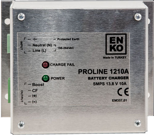 Carregador de bateria para montagem em painel - EBC 1210 - ENKO Elektronik Kontrol Sistemleri San. ve Tic. Ltd. Sti. - de chumbo-ácido / chaveado