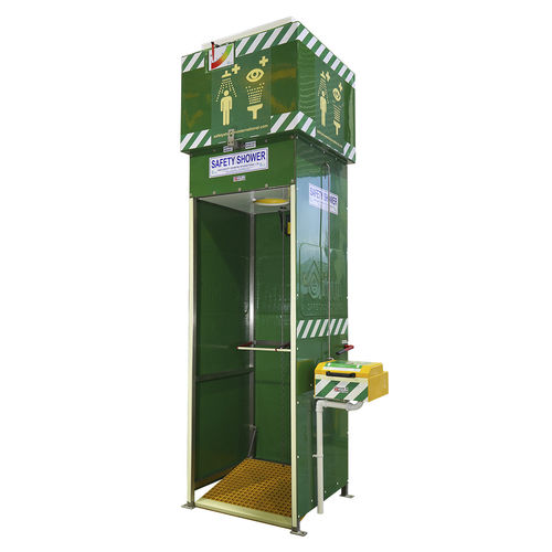 Chuveiro de segurança de piso - TS350 - Aqua Safety Showers Internatioanl - para ambiente interno / para áreas perigosas / para ambiente externo