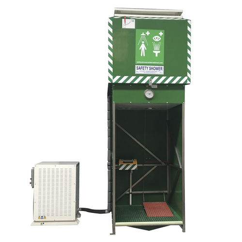Chuveiro de segurança de piso - TS1500CH - Aqua Safety Showers Internatioanl - para ambiente interno / para ambientes perigosos / para ambiente externo