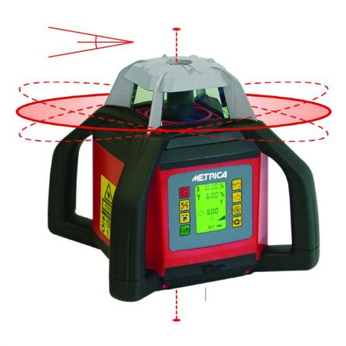 Laser automática - 61345 - Metrica - a bateria / com 2 feixes / horizontal
