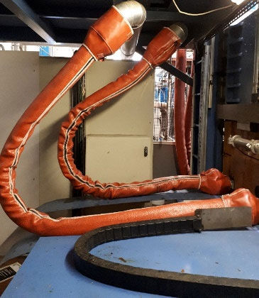 Espaguete tubo de proteção - TecHeat&reg; - Porteret Beaulieu Industrie (PBI) - tubular / para cabos / para forno