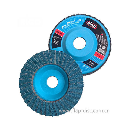 Disco lamelar de óxido de alumínio - DanYang Rigo Abrasives Co., Ltd. - em cerâmica / em óxido de zircônio