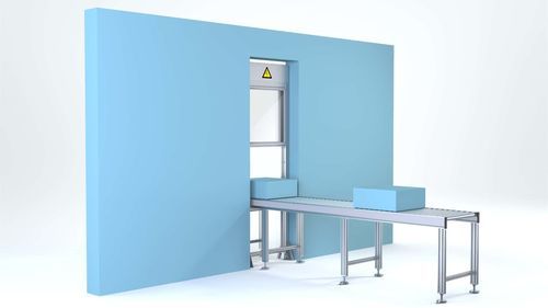 Plataforma elevatória veicular para transportador - Robotunits GmbH - para portão / semiautomática