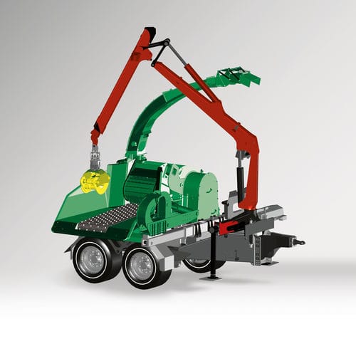 Triturador de galhos montado em carreta - HEM 542 Z - JENZ GmbH Maschinen- und Fahrzeugbau