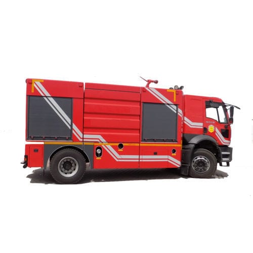 Plataforma elevatória de combate a incêndio para bombeiro - Procompactor Waste Management Equipment