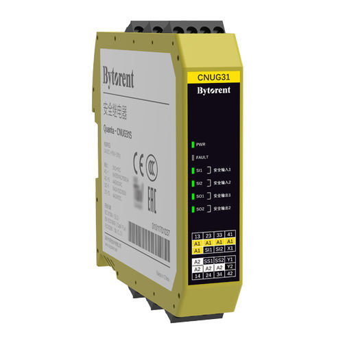 Relé de segurança de freio de emergência - Quanta-CNUG31S - Bytorent Technology Co., Ltd. - para barreira imaterial / 3 NA / PNP