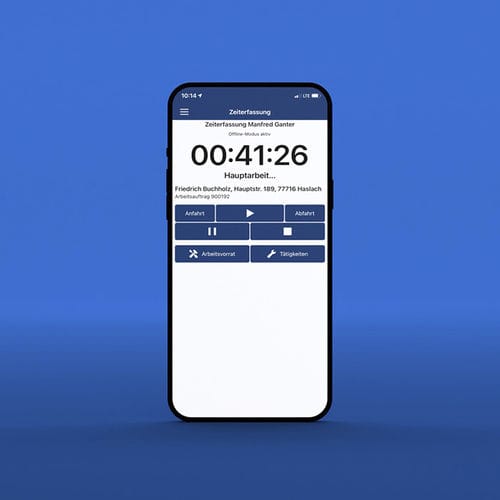 Aplicação móvel de gestão de tempo de presença - Zeit+ - STREIT Datentechnik GmbH - para artesãos / Android / iOS