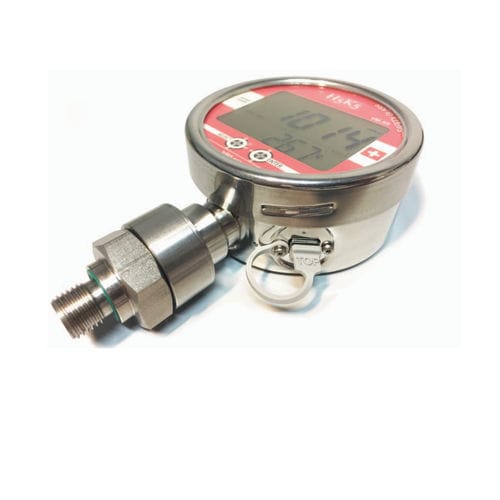 Manômetro digital - H5K5.VM.X9 - H5K5 Leak Detection SRL - de vidro / em aço inoxidável / USB