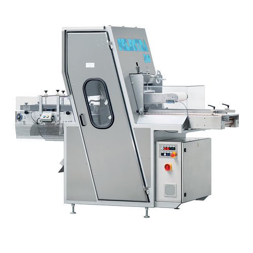 Fatiador de pão industrial totalmente automático - SL 30 - TG-Packaging bvba - com lâmina de fita contínua / horizontal / com esteira transportadora
